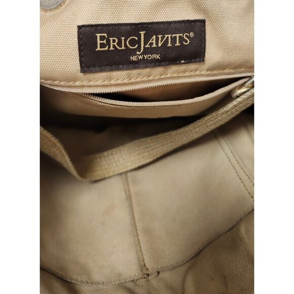 Eric Javits “Squishee” Tan Woven Tote Bag - Picture 10 of 14